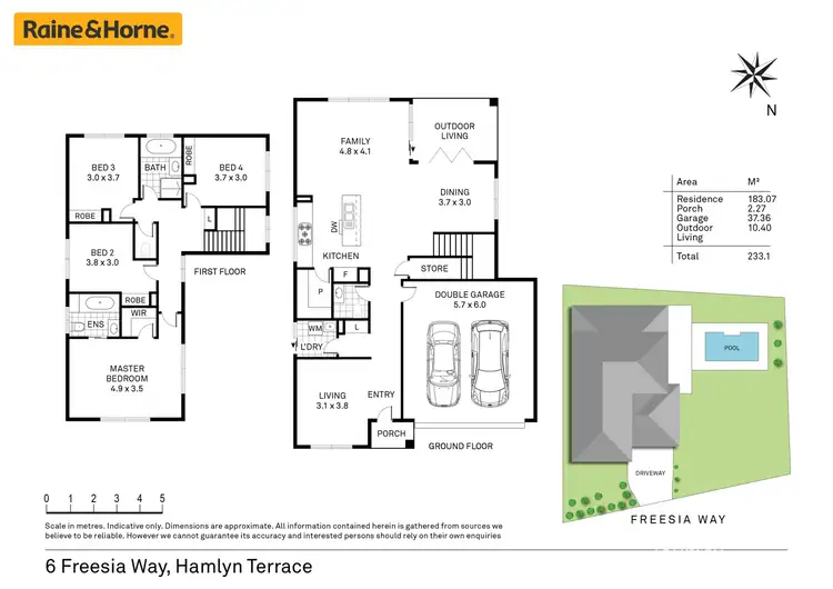 Floorplan of Homely house listing, 6 Freesia Way, Hamlyn Terrace NSW 2259