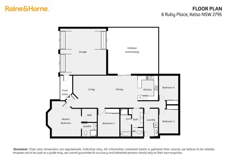 Floorplan of Homely house listing, 8 Ruby Place, Kelso NSW 2795