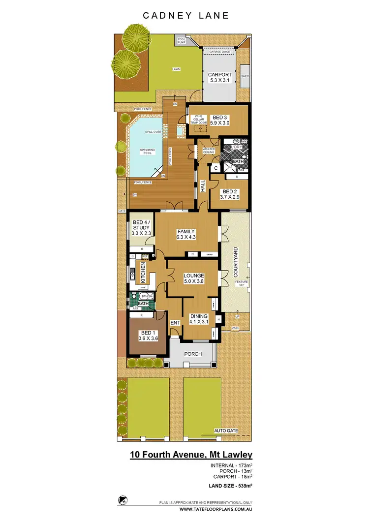 Floorplan of Homely house listing, 10 Fourth Avenue, Mount Lawley WA 6050