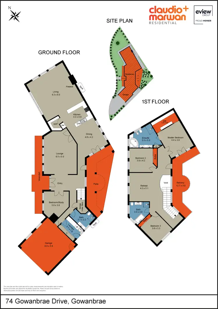 Floorplan of Homely house listing, 74 Gowanbrae Drive, Gowanbrae VIC 3043