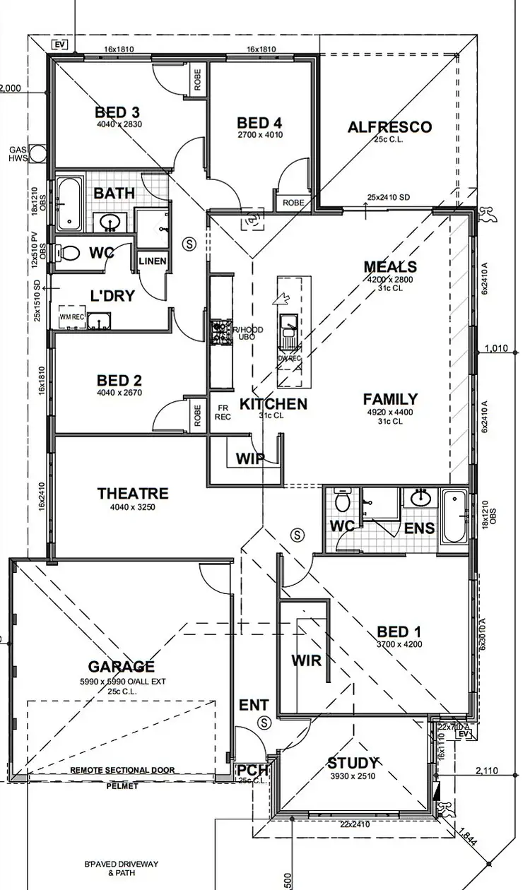 Floorplan of Homely house listing, 9 Windrow Grove, Whitby WA 6123