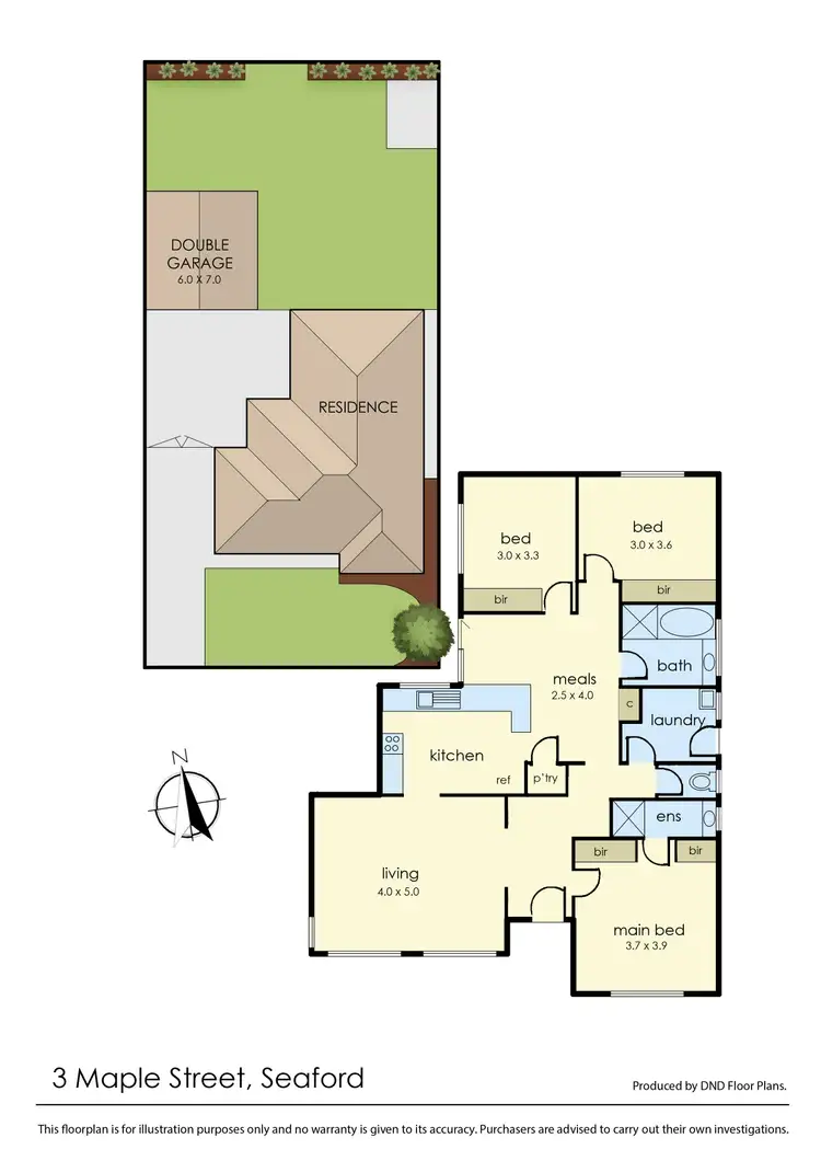 Floorplan of Homely house listing, 3 Maple Street, Seaford VIC 3198