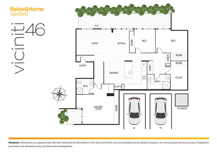 Floorplan of Homely apartment listing, 1a/46 Frederick Street, Point Frederick NSW 2250