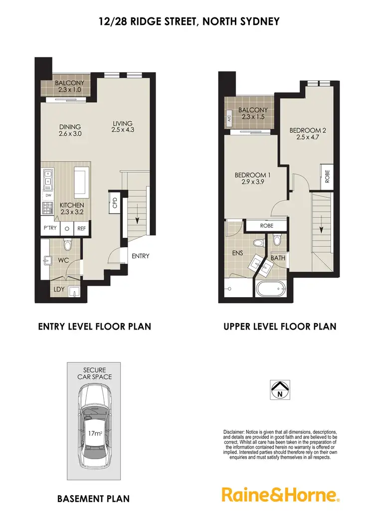 Floorplan of Homely apartment listing, 12/28 Ridge Street, North Sydney NSW 2060