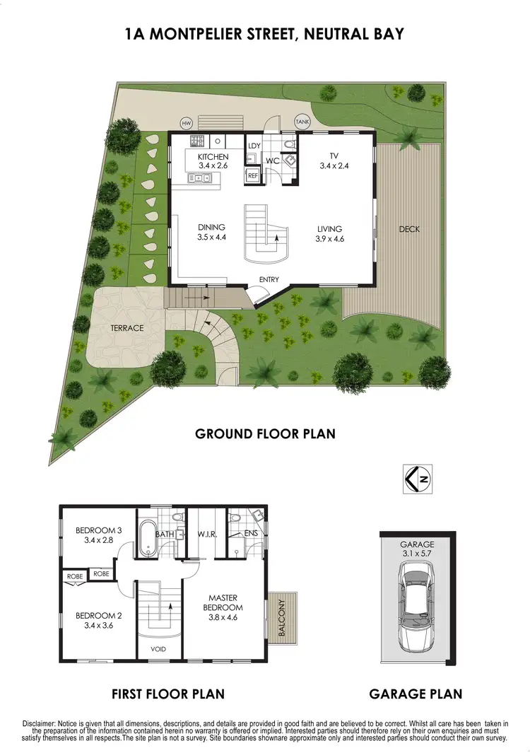 Floorplan of Homely house listing, 1A Montpelier Street, Neutral Bay NSW 2089