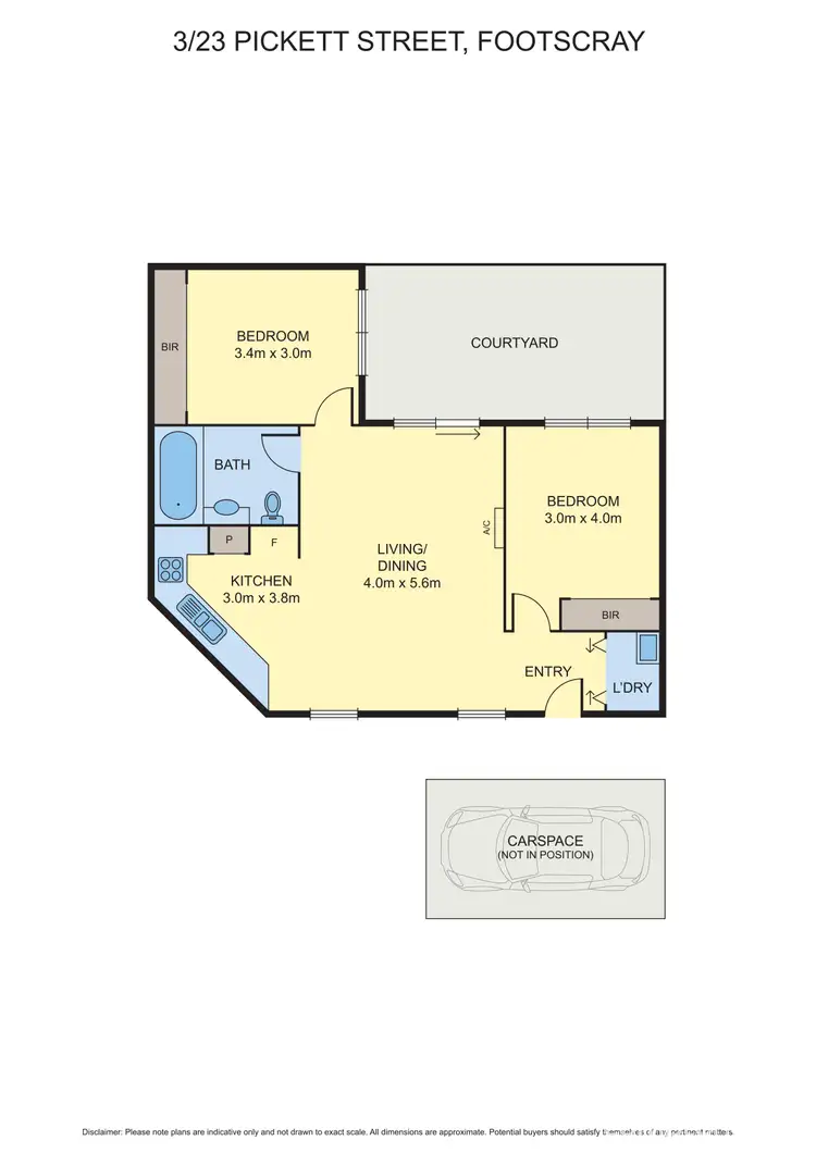 Floorplan of Homely apartment listing, 3/23 Pickett Street, Footscray VIC 3011