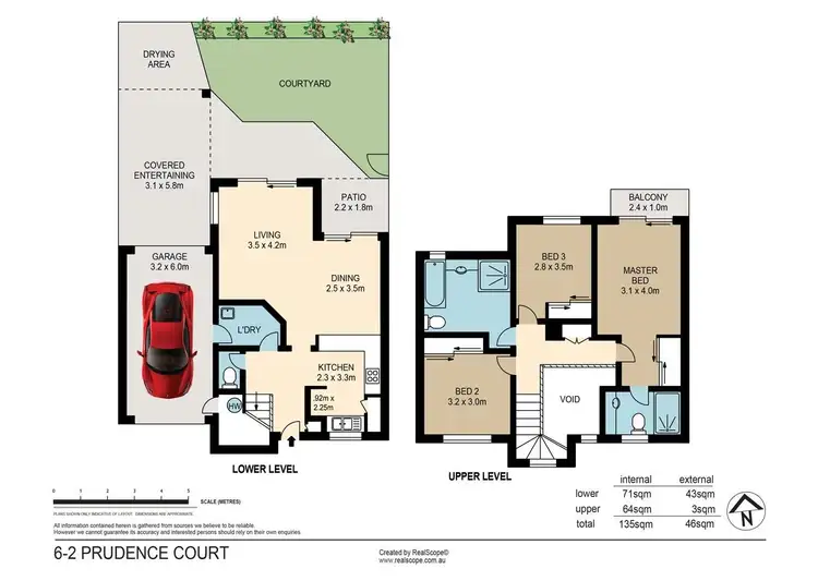 Floorplan of Homely townhouse listing, 6/2 Prudence Court, Carina QLD 4152