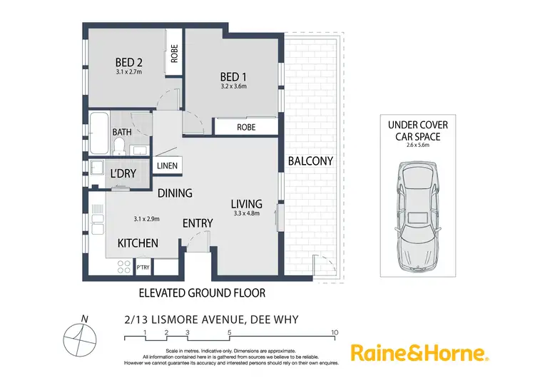 Floorplan of Homely apartment listing, 2/13 Lismore Avenue, Dee Why NSW 2099