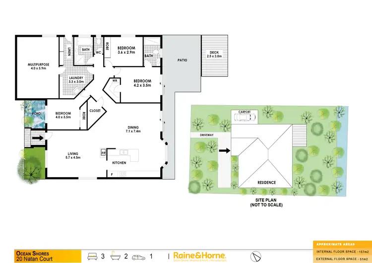 Floorplan of Homely house listing, 20 Natan Court, Ocean Shores NSW 2483