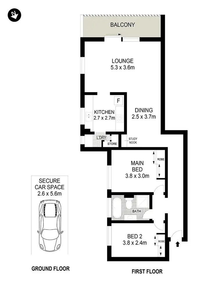 Floorplan of Homely apartment listing, 22/438 Mowbray Road, Lane Cove NSW 2066