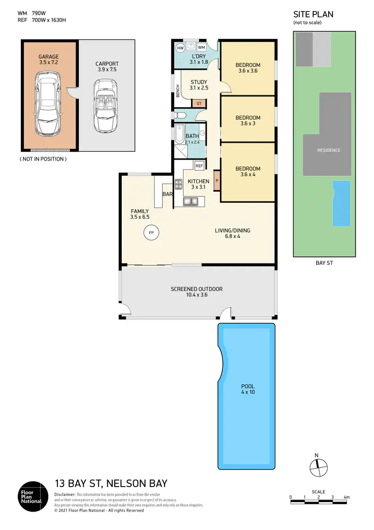 Floorplan of Homely house listing, 13 Bay Street, Nelson Bay NSW 2315