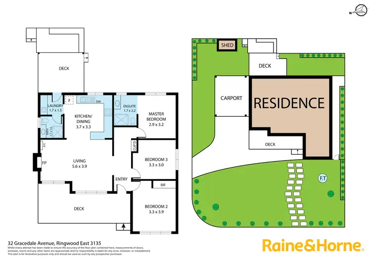Floorplan of Homely house listing, 32 Gracedale Avenue, Ringwood East VIC 3135