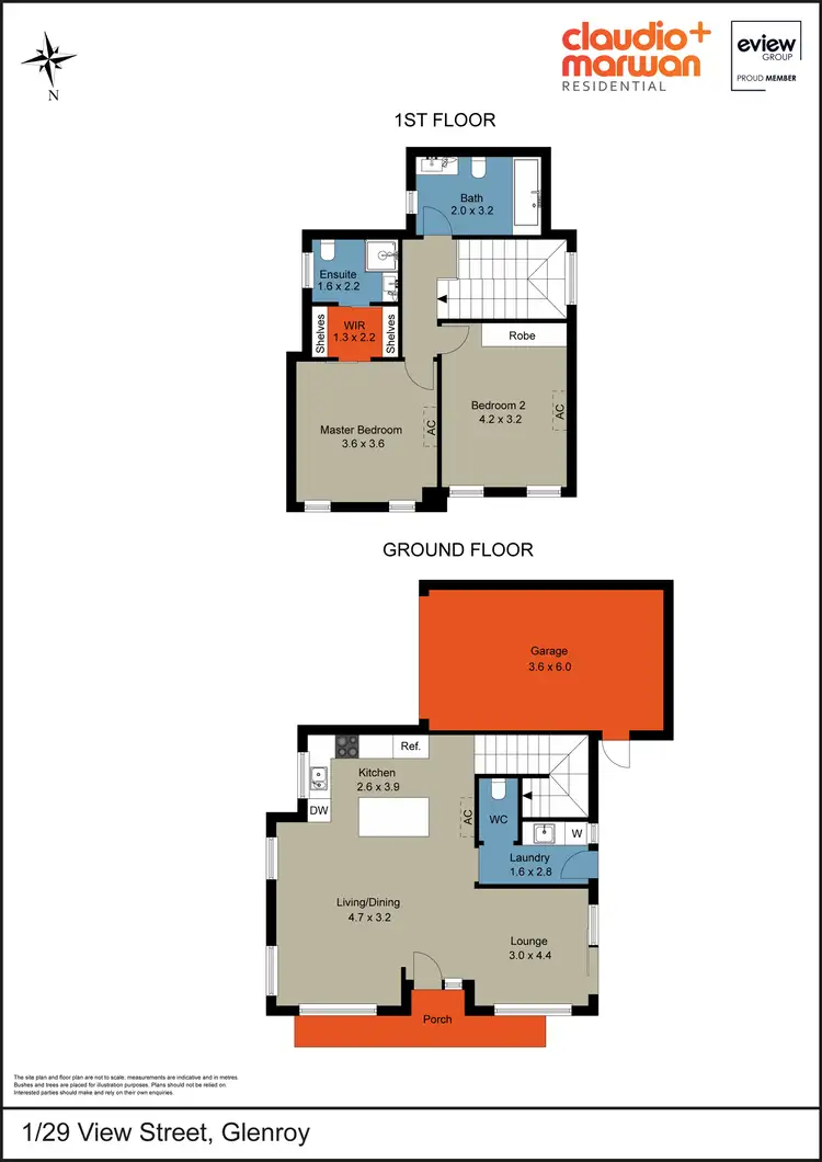 Floorplan of Homely townhouse listing, 1/29 View Street, Glenroy VIC 3046