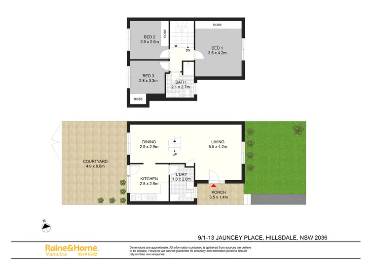 Floorplan of Homely house listing, 9/1-13 Jauncey Place, Hillsdale NSW 2036