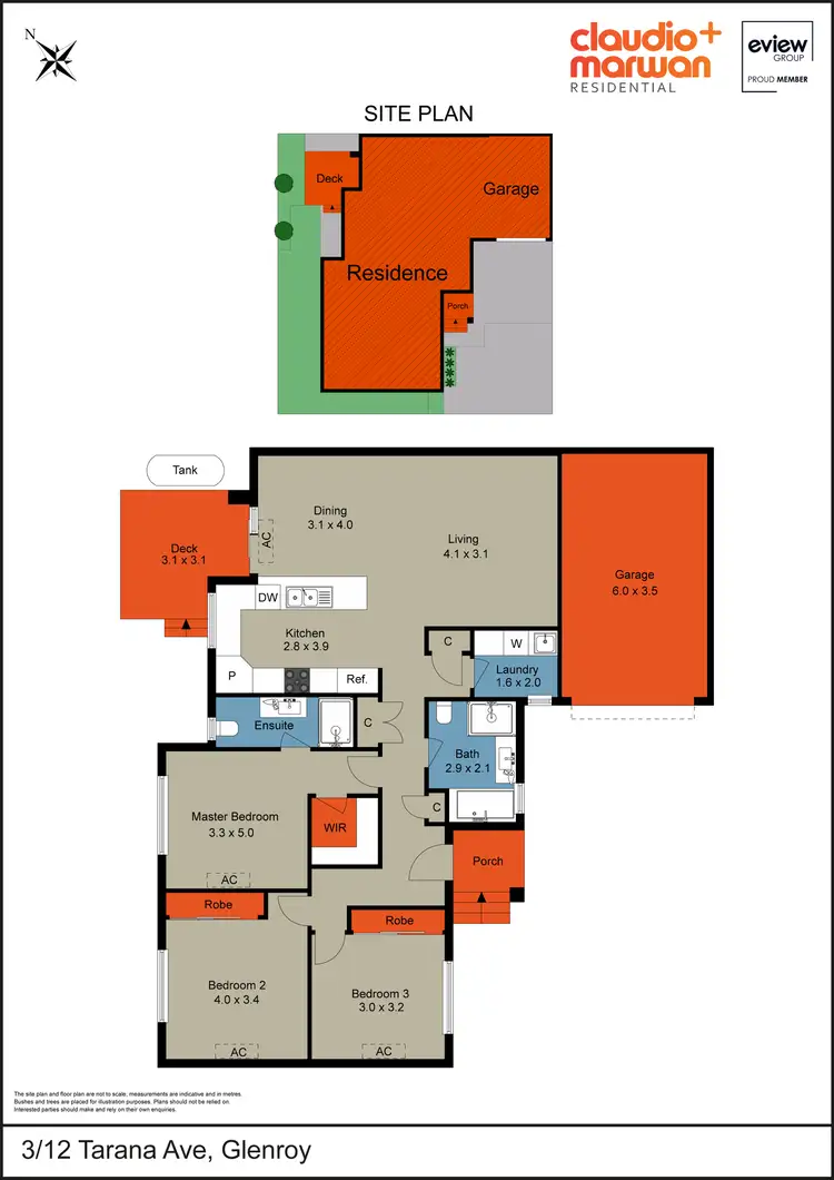 Floorplan of Homely unit listing, 3/12 Tarana Avenue, Glenroy VIC 3046