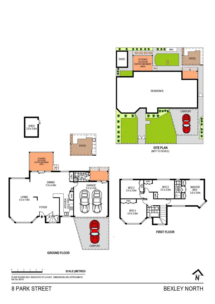 Floorplan of Homely semi-detached listing, 8 Park Street, Bexley North NSW 2207