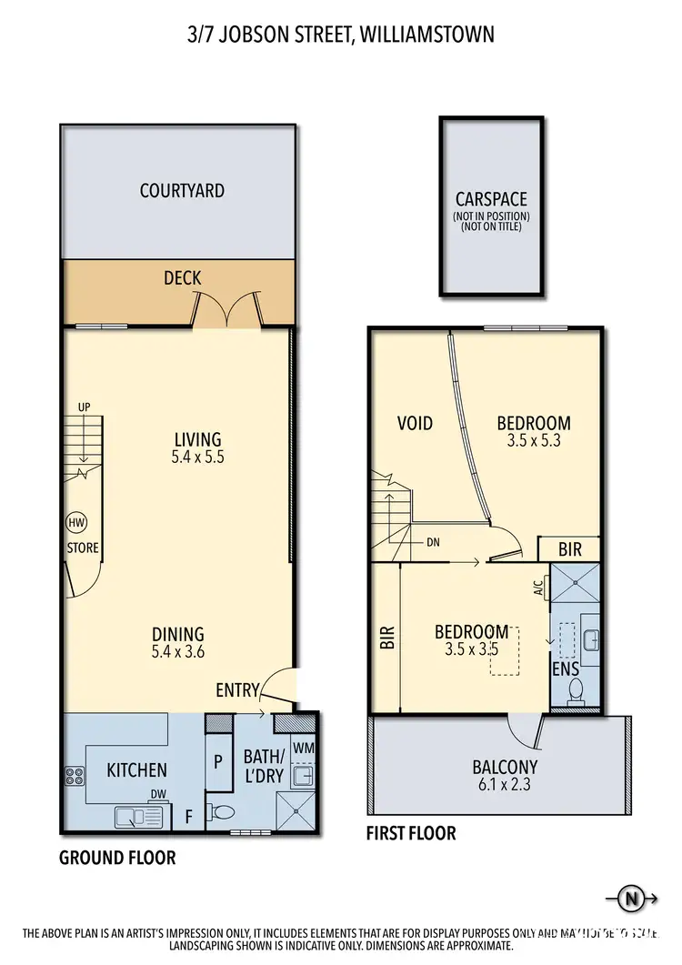 Floorplan of Homely unit listing, 3/7 Jobson Street, Williamstown VIC 3016