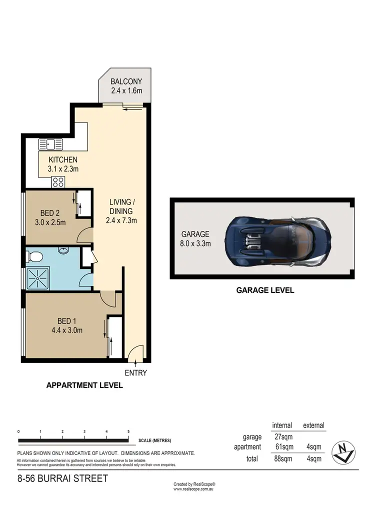 Floorplan of Homely unit listing, 8/56 Burrai Street, Morningside QLD 4170