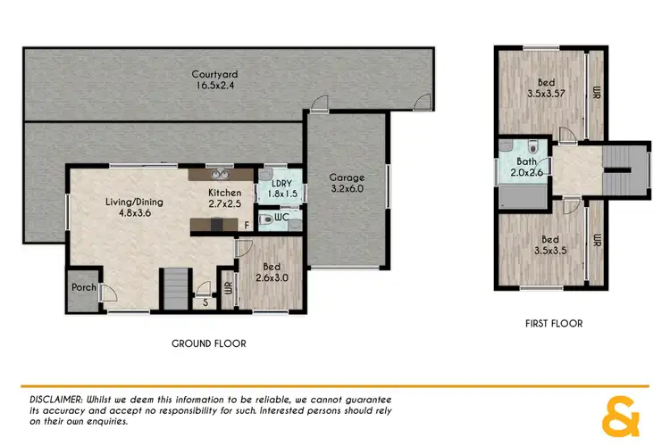Floorplan of Homely townhouse listing, 1/30 Brisbane Street, Oxley Park NSW 2760