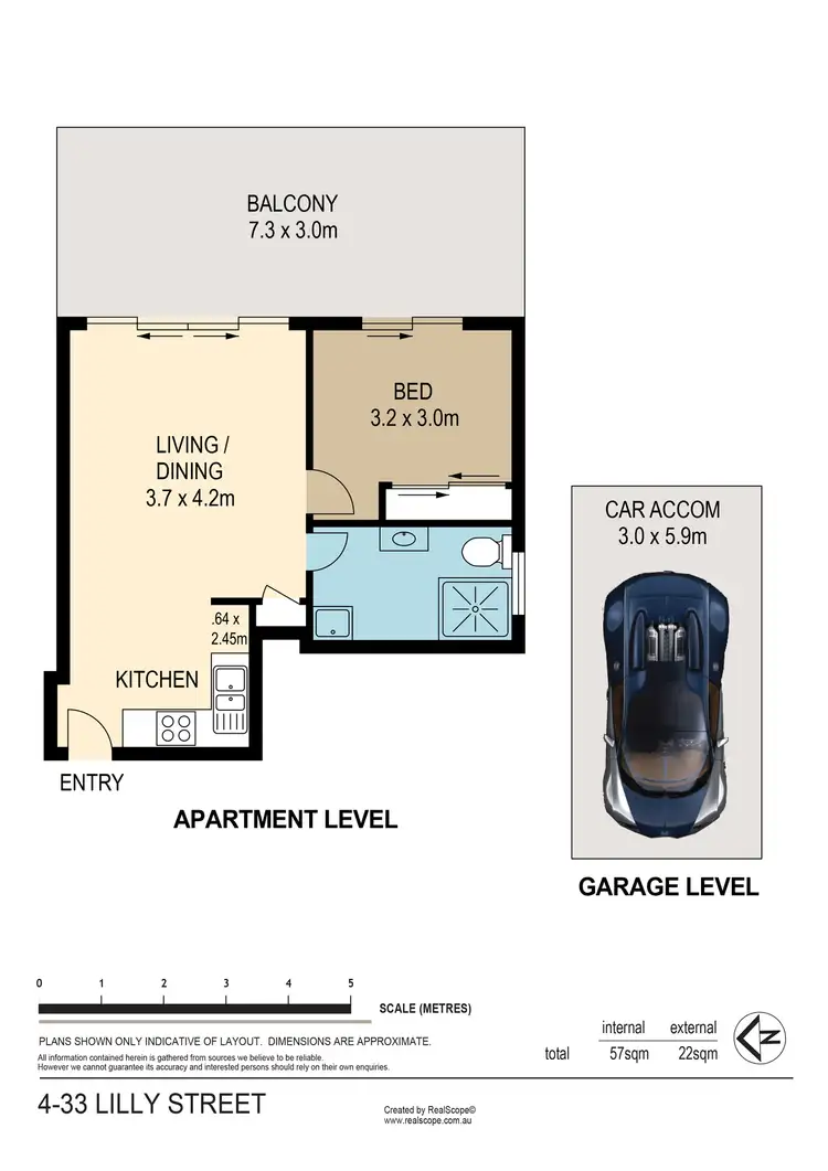 Floorplan of Homely unit listing, 4/33 Lilly Street, Stones Corner QLD 4120
