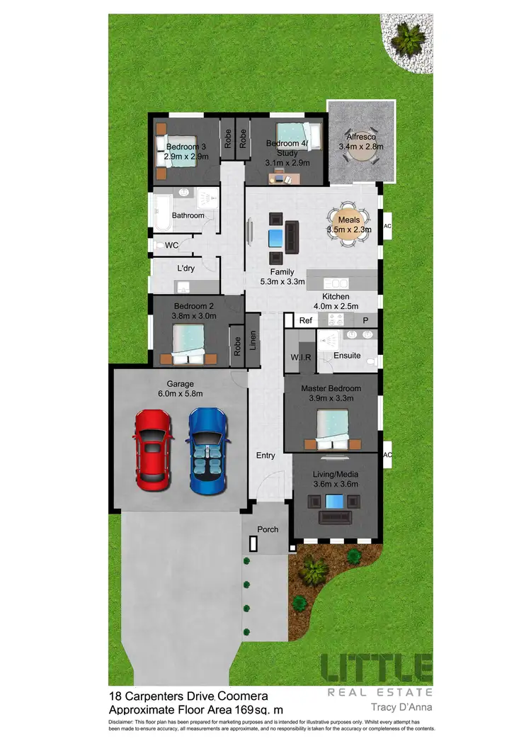 Floorplan of Homely house listing, 18 Carpenters Drive, Coomera QLD 4209