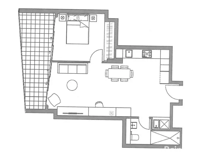 Floorplan of Homely apartment listing, 1011/221 Miller Street, North Sydney NSW 2060