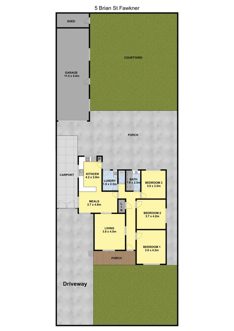 Floorplan of Homely house listing, 5 Brian Street, Fawkner VIC 3060