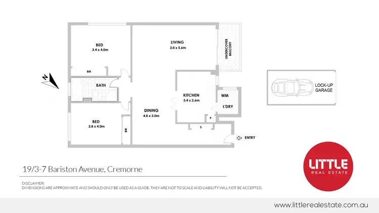 Floorplan of Homely apartment listing, 19/3 Bariston Avenue, Cremorne NSW 2090