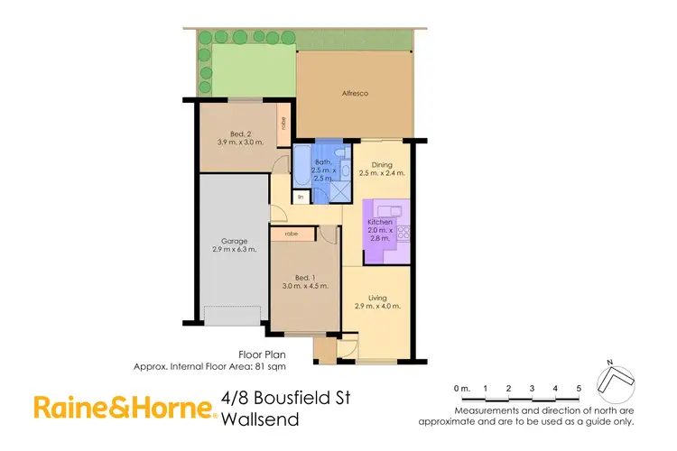 Floorplan of Homely villa listing, 4/8 Bousfield Street, Wallsend NSW 2287