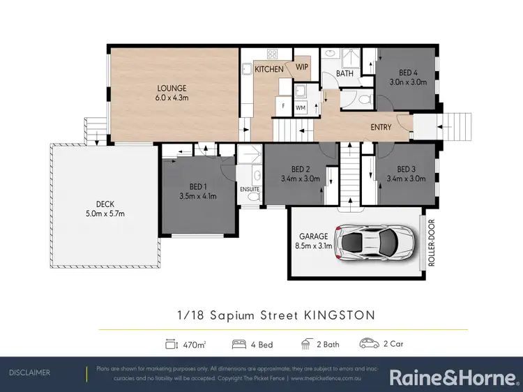 Floorplan of Homely house listing, 18 Sapium Street, Kingston QLD 4114