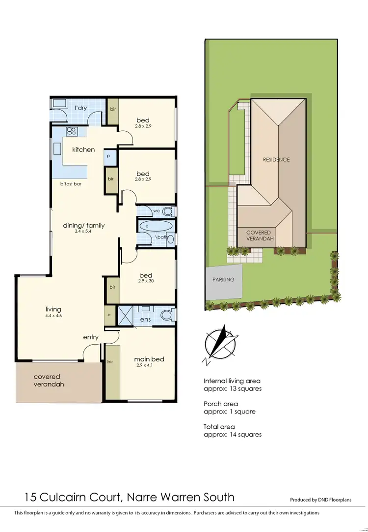 Floorplan of Homely house listing, 15 Culcairn Court, Narre Warren South VIC 3805