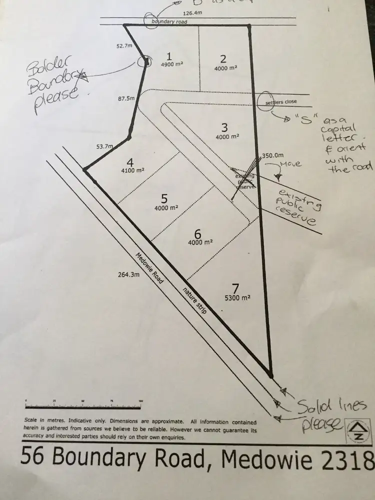 Floorplan of Homely land listing, 56 Boundary Road, Medowie NSW 2318