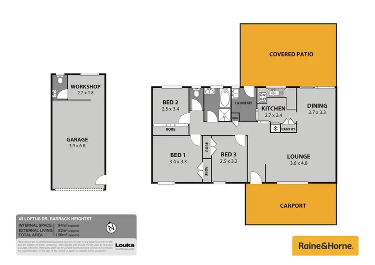 Floorplan of Homely house listing, 49 Loftus Drive, Barrack Heights NSW 2528