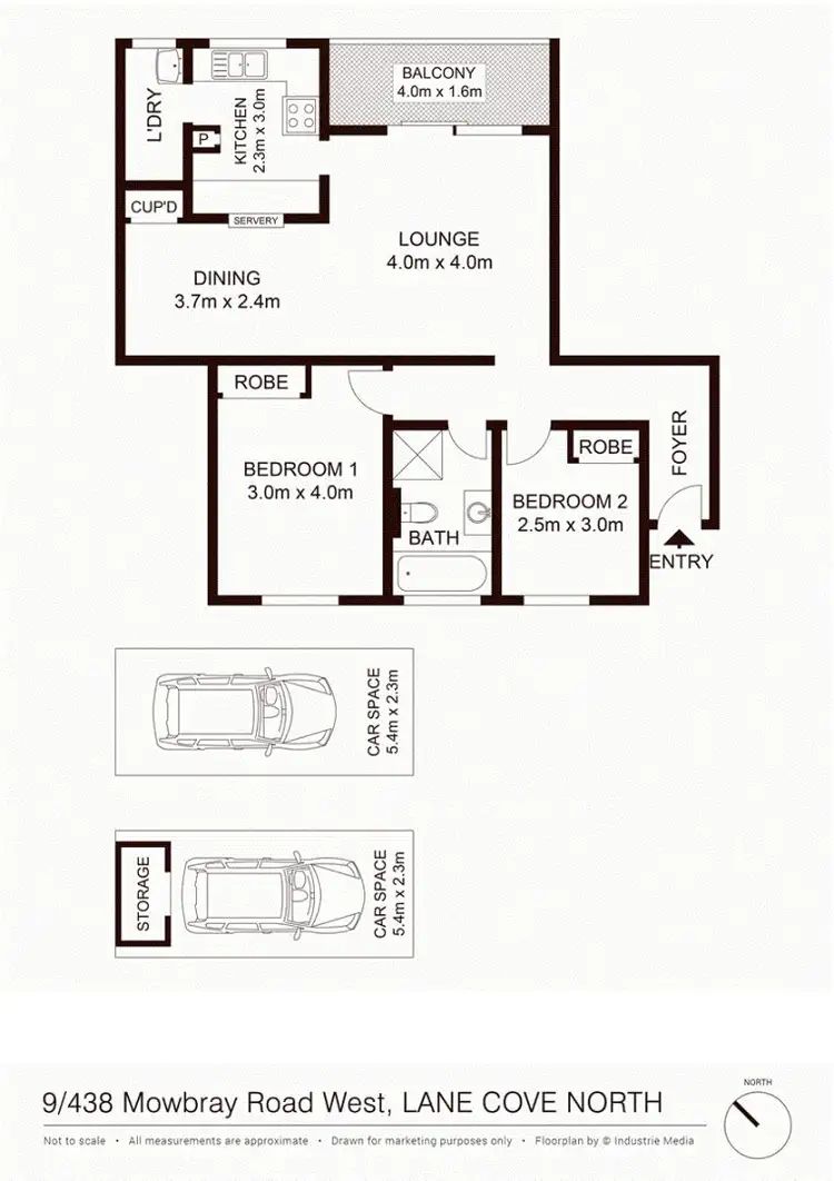 Floorplan of Homely apartment listing, 9/438 Mowbray Road, Lane Cove NSW 2066
