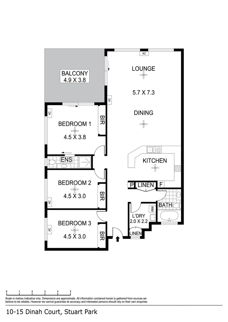 Floorplan of Homely unit listing, 10/15 Dinah Court, Stuart Park NT 820
