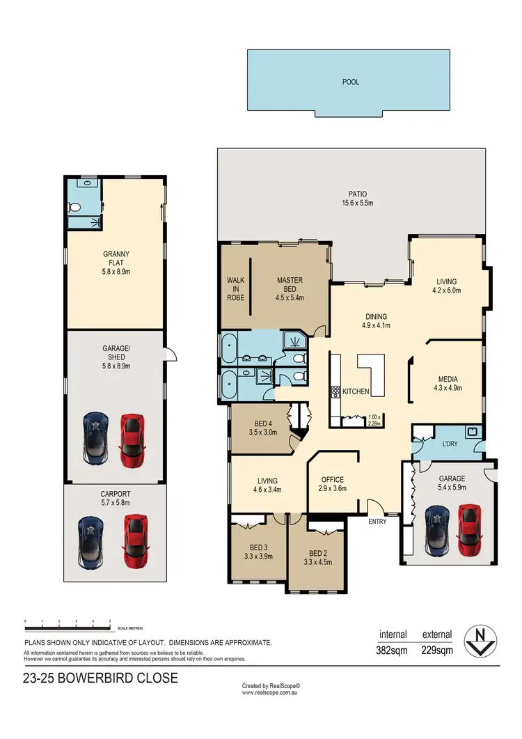 Floorplan of Homely house listing, 23-25 Bowerbird Close, Greenbank QLD 4124