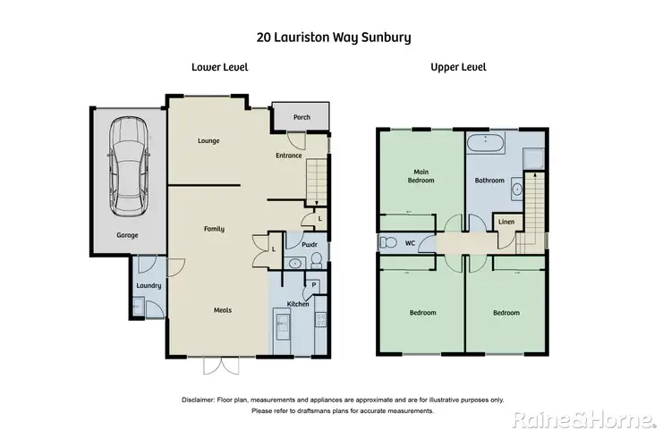 Floorplan of Homely house listing, 20 Lauriston Way, Sunbury VIC 3429