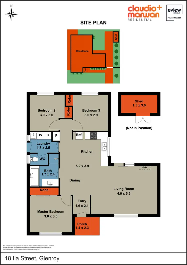 Floorplan of Homely unit listing, 18 Ila Street, Glenroy VIC 3046