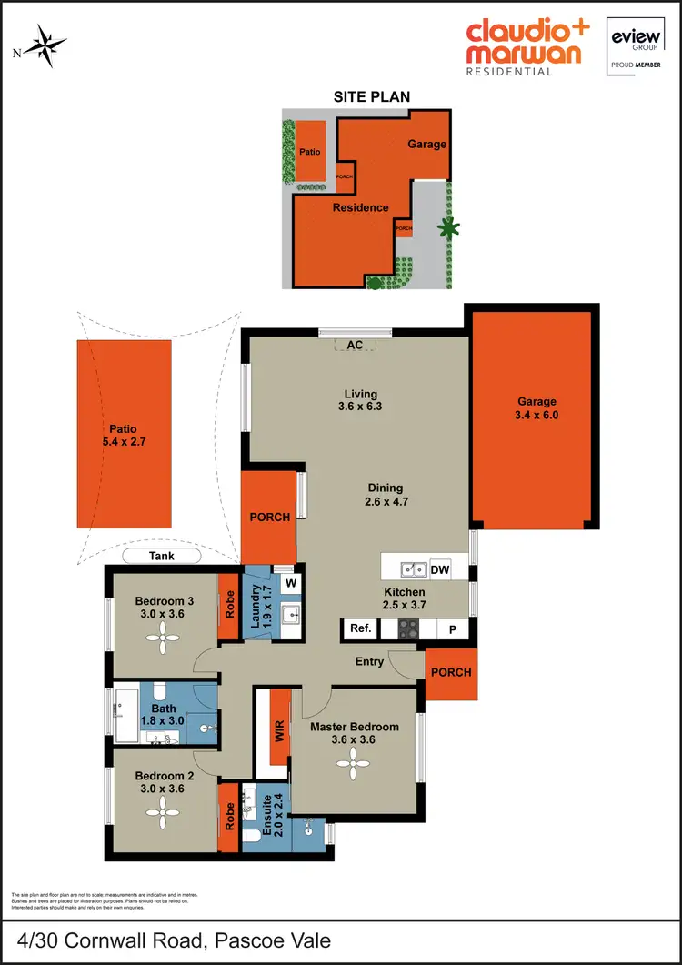 Floorplan of Homely unit listing, 4/30 Cornwall Road, Pascoe Vale VIC 3044