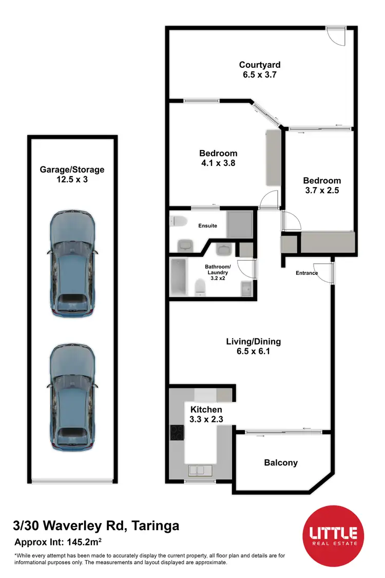 Floorplan of Homely apartment listing, 3/30 Waverley Road, Taringa QLD 4068