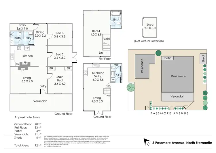 Floorplan of Homely house listing, 5 Passmore Avenue, North Fremantle WA 6159