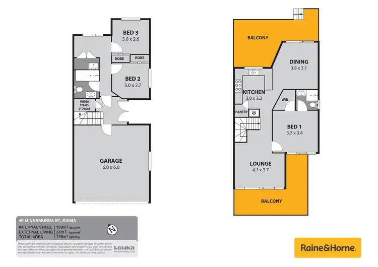 Floorplan of Homely semi-detached listing, 49 Minnamurra Street, Kiama NSW 2533