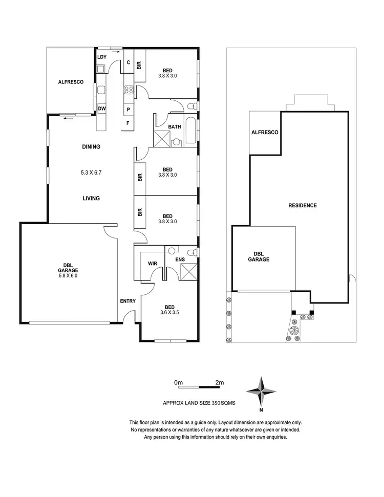 Floorplan of Homely house listing, 46 Bluebell Drive, Craigieburn VIC 3064
