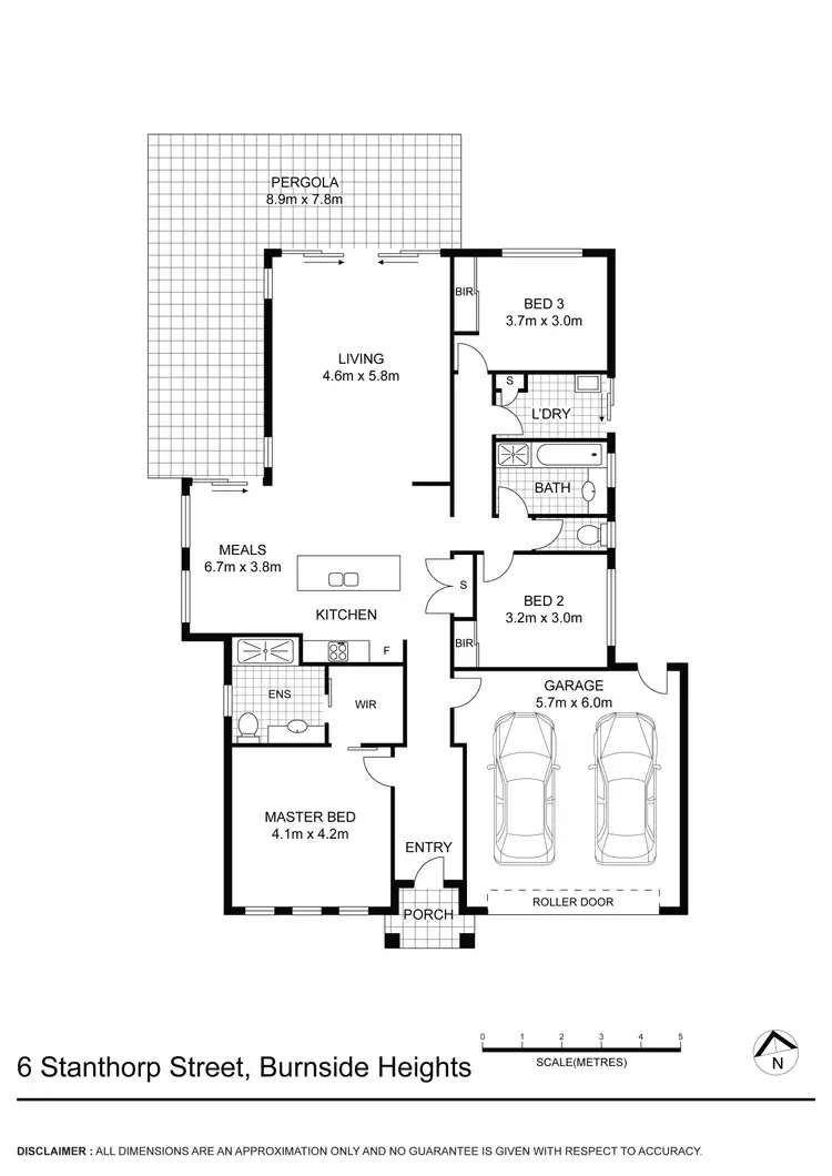 Floorplan of Homely house listing, 6 Stanthorp Street, Burnside Heights VIC 3023