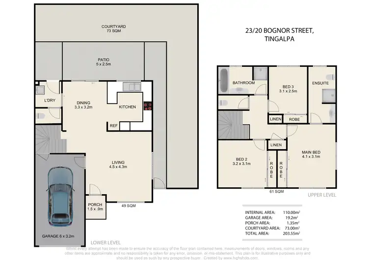 Floorplan of Homely townhouse listing, 23/20 Bognor Street, Tingalpa QLD 4173