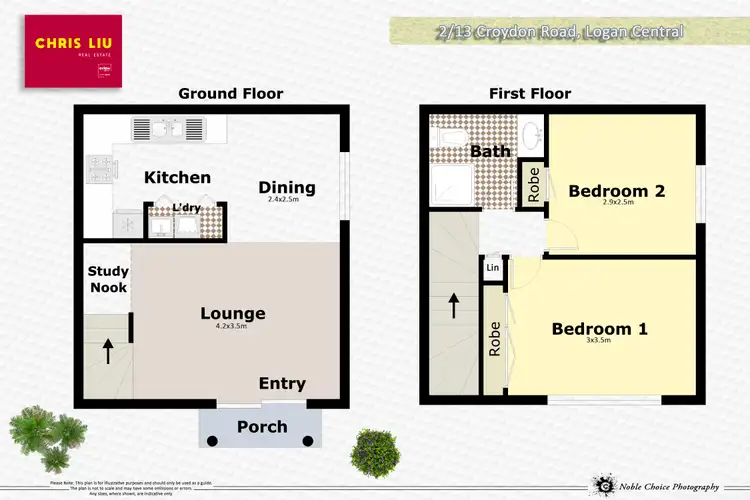 Floorplan of Homely townhouse listing, 2/13 Croydon Road, Logan Central QLD 4114