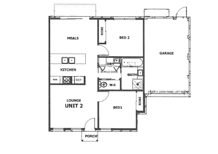 Floorplan of Homely unit listing, 2/15 Maree Court, Kurunjang VIC 3337