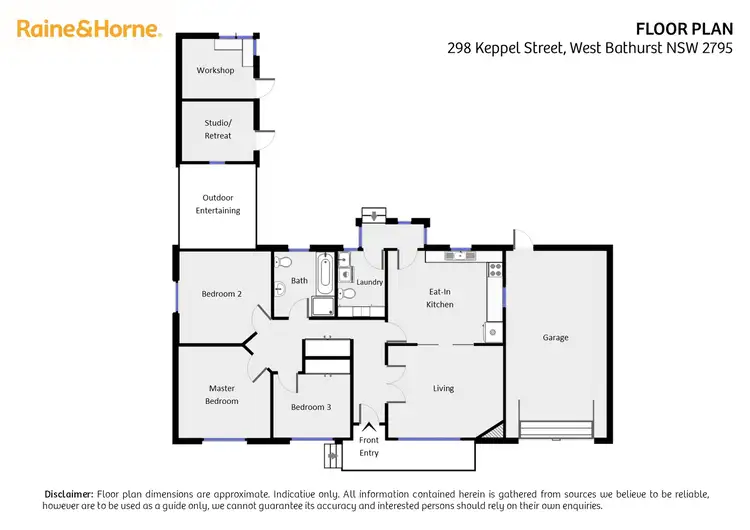 Floorplan of Homely house listing, 298 Keppel Street, West Bathurst NSW 2795