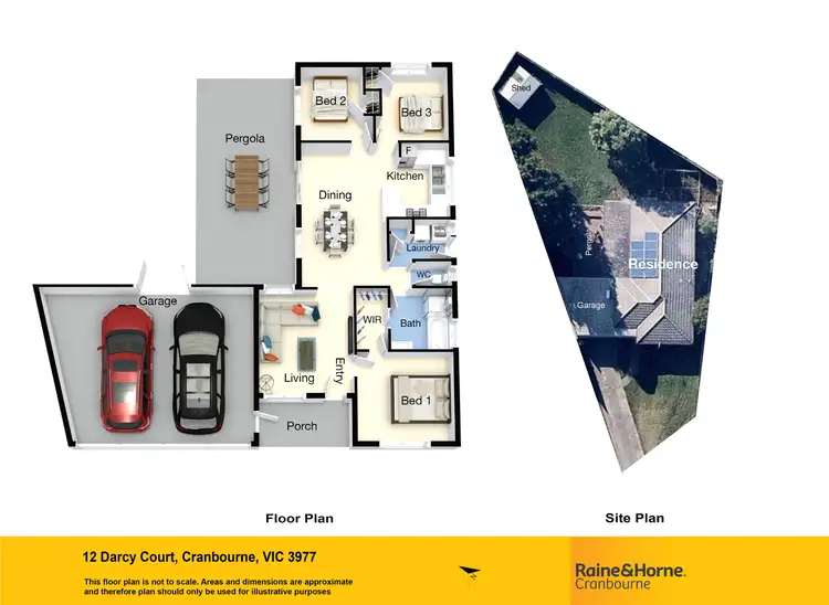 Floorplan of Homely house listing, 12 Darcy Court, Cranbourne VIC 3977