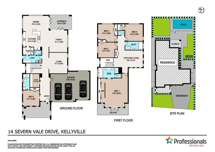 Floorplan of Homely house listing, 14 Severn Vale Drive, Kellyville NSW 2155